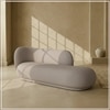 Eliteelegance Wood 2 Seater With Upholstery Non Storage Sofa In Grey Colour