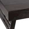 Bradford Sheesham Wood Coffee Table With Foldable Legs In Mahogany Finish
