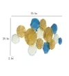 W-Coras Abstract Metal Wall Decor in Multicolor Set of 1