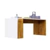Hexa Engineered Wood Coffee Table In Giant Wood And Frosty White