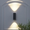 Luga 2 Light Led Wall Sportlight In Grey Finish