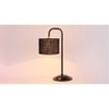 Kayla Black Jute Shade Iron Table Lamp