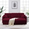 Leo  Pull Out Sofa cum Bed  in Maroon Colour