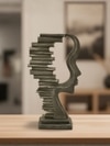 Modern Abstract Face Sculpture Showpiece for Living Room and Home Decor
