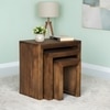 Ikiriya Sheesham Wood Contemporary Nesting Table in Provisional Teak Finish