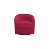 Andean Swivel Solid Wood Accentrel Chair in Maroon Colour