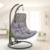 Premium Double Seater Spoon Swing 6 Star Grey
