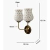 Devansh Metal Electric Wall Light in Gold Colour with Multicolor Shade Count of 2 Lights
