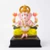 Devotional Lotus Grace Ganesha Statue in Multicolor Colour