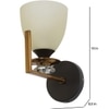 Eliante Modern Wall Lights Mild Steel & Glass Material Antique, Brown & White Finish