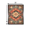 Red Blue Frame Canvas Wall Prints Canvas Wall Prints Set of 1 Multicolor Matte