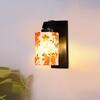 Devansh Solid Wood Electric Wall Light in Brown Colour with Multi Shade Count of 1 Light