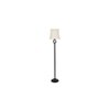 Grace Black Cotton Shade Floor Lamp