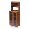 Stellar Multipurpose Storage Cabinet (Tall Size with Upper Storage, Teak Brown)
