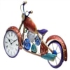 Craft Tree Metal Handpainted Red Color Bike  Wall Clock