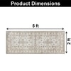 Luxe Home Polyester Golden Dusk Runner(2x5 Feet, Multicolor, TPR)