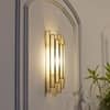 Hollis Brass and Glass Wall Light