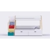 Pine Tree Bunk Bed with Storage in White Colour