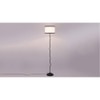 Penny Multicolour Fabric Floor Lamp with Black Iron Base