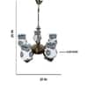 Devansh Metal Electric Wall Light in Grey Colour with Grey Shade Count of 1 Light