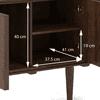 Mirasa Solid Wood Sideboard in Mango Walnut Finish