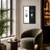 The Castle Decor AM PM Coffee Wine Wall Art Framed Painting 16x24 Inch