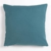 Solid Teal Cotton Cushion Cover