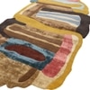 Jaipur Rugs Soft Basket Weave Geometric Wool Dhurrie Rug Brown 5x8 ft