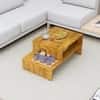 Hexa Engineered Wood Modern Center Table For Living Room In Giant Wood