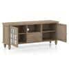 Azul Solid Wood TV Unit in Brushed Bali Oak Finish