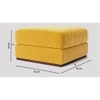 Royse Ottoman Color in Yellow