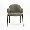 Tezzo Fabric Dining Chair in Green Colour