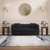 Windsor Premium 2 Seater Fabric Sofa in Deep blue velvet Colour
