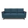 Corby Luxe 3 Seater Fabric Sofa in Colonial Blue Colour