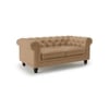 Winchester 2 Seater Leather Sofa in Camel Colour