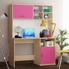 Passion Study Table Beige Teak Pink And Frosty White