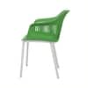 Kepler Brooks Senora Cafeteria Dining Chair in Green Colour