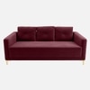 Arab Velvet 3 Seater Sofa Maroon Color