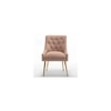 Asul Solid Wood Accent Chair in Pink Colour