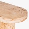 Nouve Engineered Wood Console Table in Beige Colour