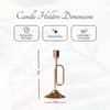 Glamorous Gold Exquisite Candle Holder Small