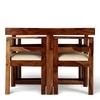 Kingston Sheesham Wood Accent 4 Seater Dining Table Set