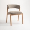 Harbor Solid Wood Dining Chair in Khaki Colour