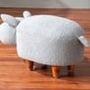 Whiskers Collection Bunny Rabbit Pouf Seating For Kids Room Blue Set Of 2