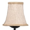 Devansh Black Wall Mounted Lamp With Beige Jute Shade