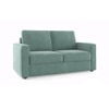 Apollo 2 Fabric Seater Sofa in Dusty Turquoise Velvet Colour