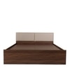 Lush Engineered Wood Queen  Size Bed With Box Storage (Walnut Finish)