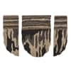 Abstract Handmade Natural Wool Wall Art Brown Black 3 Panel Set 5 x 3 Feet