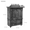 D'Dass Honey Finish Solid Sheesham Wooden Temple For Pooja