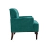 Terren Boucle Fabric Lounge Chair in Green
